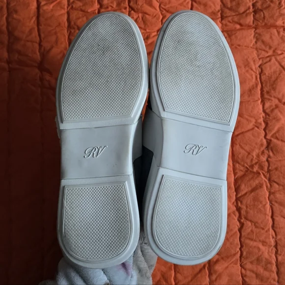 Roger Vivier Viv Crystal Buckle Skate Platform Sneakers Denim - Picture 5 of 7